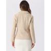 imageAllegra K Tweed Blazer for Womens Notch Lapel Long Sleeve 2025 Fall Elegant Business Casual JacketApricot
