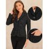 imageAllegra K Tweed Blazer for Womens Notch Lapel Long Sleeve 2025 Fall Elegant Business Casual JacketBlack