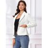 imageAllegra K Tweed Blazer for Womens Notch Lapel Long Sleeve 2025 Fall Elegant Business Casual JacketBlack White