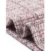 imageAllegra K Womens 2 Piece Skirt Sets 34 Sleeve Collarless Tweed Jacket Pencil Skirt Set Elegant Business Casual OutfitPink