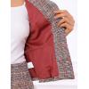 imageAllegra K Womens 2 Piece Skirt Sets 34 Sleeve Collarless Tweed Jacket Pencil Skirt Set Elegant Business Casual OutfitRed