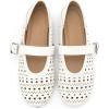 imageAllegra K Womens Buckle Round Toe Cutout Slip on Flats PumpsBeige