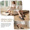 imageAllegra K Womens Buckle Round Toe Cutout Slip on Flats PumpsBlack2