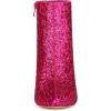 imageAllegra K Womens Clear Block Heel Glitter Hot Pink Ankle Boots 7 m US