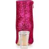 imageAllegra K Womens Clear Block Heel Glitter Hot Pink Ankle Boots 7 m US
