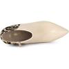 imageAllegra K Womens Contrast Color Leopard Print Stiletto Heel Ankle BootsBeige