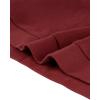 imageAllegra K Womens Cowl Neck Tops Long Sleeve Buttons Decor Tuinc Shirts Ruched TopBurgundy
