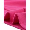 imageAllegra K Womens Cowl Neck Tops Long Sleeve Buttons Decor Tuinc Shirts Ruched TopFushcia Pink