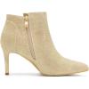 imageAllegra K Womens Glitter Pointed Toe Zipper Stiletto Heel Ankle BootsGold