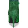 imageAllegra K Womens Glitter Pointed Toe Zipper Stiletto Heel Ankle BootsGreen