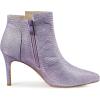 imageAllegra K Womens Glitter Pointed Toe Zipper Stiletto Heel Ankle BootsPurple Blue
