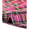 imageAllegra K Womens Plaid Tube Dress Zip Up Strap Sleeveless Party Mini ALine DressHot Pink