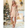 imageAllegra K Womens Plaid Tube Dress Zip Up Strap Sleeveless Party Mini ALine DressKhaki