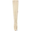 imageAllegra K Womens Platform Block Heel Beige Over Knee High Boots 6 M US