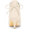 imageAllegra K Womens Pointed Toe Kitten Heel Ankle BootiesBeige