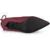 imageAllegra K Womens Pointed Toe Kitten Heel Ankle BootiesBurgundy
