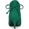 imageAllegra K Womens Pointed Toe Kitten Heel Ankle BootiesEmerald Green