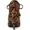 imageAllegra K Womens Pointed Toe Kitten Heel Ankle BootiesLeopard