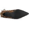 imageAllegra K Womens Pointed Toe Kitten Heel Ankle BootiesLeopard