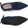 imageAllegra K Womens Pointed Toe Kitten Heel Ankle BootiesNavy Blue
