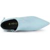 imageAllegra K Womens Pointed Toe Kitten Heel Ankle BootiesSky Blue