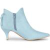 imageAllegra K Womens Pointed Toe Kitten Heel Ankle BootiesSky Blue