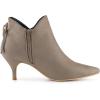 imageAllegra K Womens Pointed Toe Kitten Heel Ankle BootiesTaupe