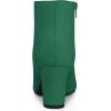 imageAllegra K Womens Pointy Toe Side Zip Chunky Heels Ankle BootsGreen