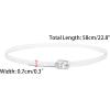 imageAllegra K Womens Shoe Ankle Straps Transparent AntiSlip Cross Over with Buckle Shoelaces for HeelsClear