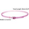 imageAllegra K Womens Shoe Ankle Straps Transparent AntiSlip Cross Over with Buckle Shoelaces for HeelsPurple