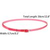 imageAllegra K Womens Shoe Ankle Straps Transparent AntiSlip Cross Over with Buckle Shoelaces for HeelsRed