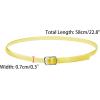 imageAllegra K Womens Shoe Ankle Straps Transparent AntiSlip Cross Over with Buckle Shoelaces for HeelsYellow