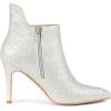 imageAllegra K Womens Sparkly Pointed Toe Stiletto Heel Ankle BootsSilver