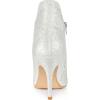 imageAllegra K Womens Sparkly Pointed Toe Stiletto Heel Ankle BootsSilver