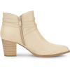 imageAllegra K Womens Strappy Pointed Toe Buckle Chunky Heel Ankle BootiesBeige