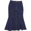 imageAllegra K Denim Jean Skirt for Women Casual Washed High Waisted Fishtail Midi Jean SkirtsBlack Blue