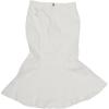 imageAllegra K Denim Jean Skirt for Women Casual Washed High Waisted Fishtail Midi Jean SkirtsCream White