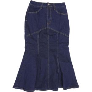 imageAllegra K Denim Jean Skirt for Women Casual Washed High Waisted Fishtail Midi Jean SkirtsBlack Blue