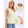 imageAllegra K Sleeveless Button Down Shirt for Women Peter Pan Collar Casual Tank Tops for Work Classic BlousesApricot