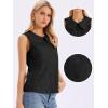imageAllegra K Sleeveless Button Down Shirt for Women Peter Pan Collar Casual Tank Tops for Work Classic BlousesBlack