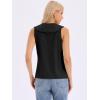 imageAllegra K Sleeveless Button Down Shirt for Women Peter Pan Collar Casual Tank Tops for Work Classic BlousesBlack
