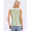 imageAllegra K Sleeveless Button Down Shirt for Women Peter Pan Collar Casual Tank Tops for Work Classic BlousesGreen