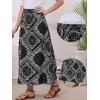imageAllegra K Summer Maxi Skirts for Women 2026 Paisley Print Elastic High Waist Boho Flowy Beach SkirtBlack