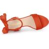 imageAllegra K Women Open Toe Ankle Tie Back Chunky Orange Heel Sandals 105 M US