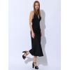 imageAllegra K Womens Chunky High Heels Slingback Strap Platform Heel SandalsBlack