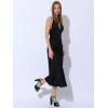 imageAllegra K Womens Chunky High Heels Slingback Strap Platform Heel SandalsGreen