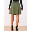 imageAllegra K Womens Denim Skirt High Waist Stretch Knee Length Flared Casual Jean SkirtsArmy Green