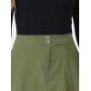 imageAllegra K Womens Denim Skirt High Waist Stretch Knee Length Flared Casual Jean SkirtsArmy Green