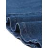 imageAllegra K Womens Denim Skirt High Waist Stretch Knee Length Flared Casual Jean SkirtsDark Blue