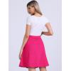 imageAllegra K Womens Denim Skirt High Waist Stretch Knee Length Flared Casual Jean SkirtsHot Pink